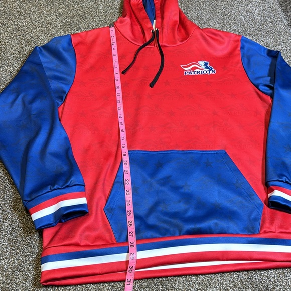 Custom Made New England Patriots Style Hoodie and Backpack Bundle. Both NWT. - Picture 4 of 13